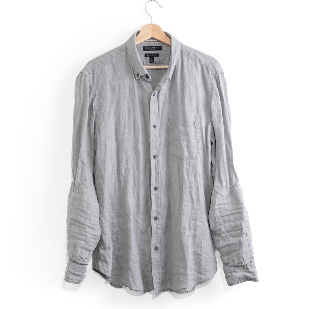 Banana Republic linen button down